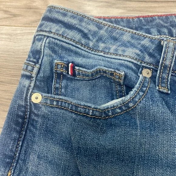 Tommy Hilfiger Bootcut Jeans Womens Size 12 Waist 31 Slimming Pocket High Rise - Picture 4 of 7